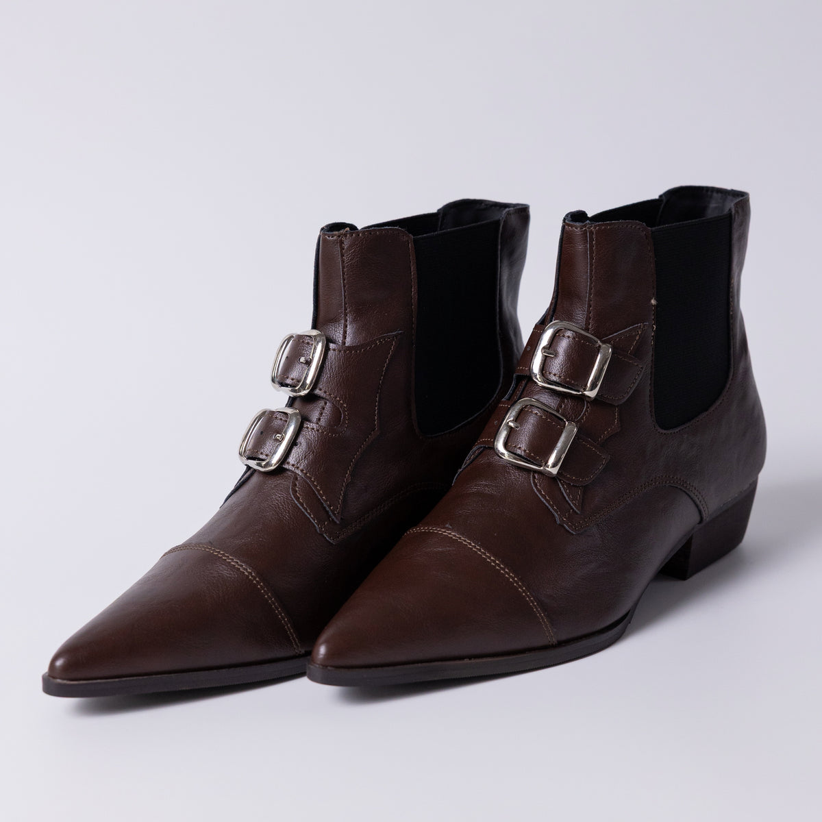 Twined ankle boots
