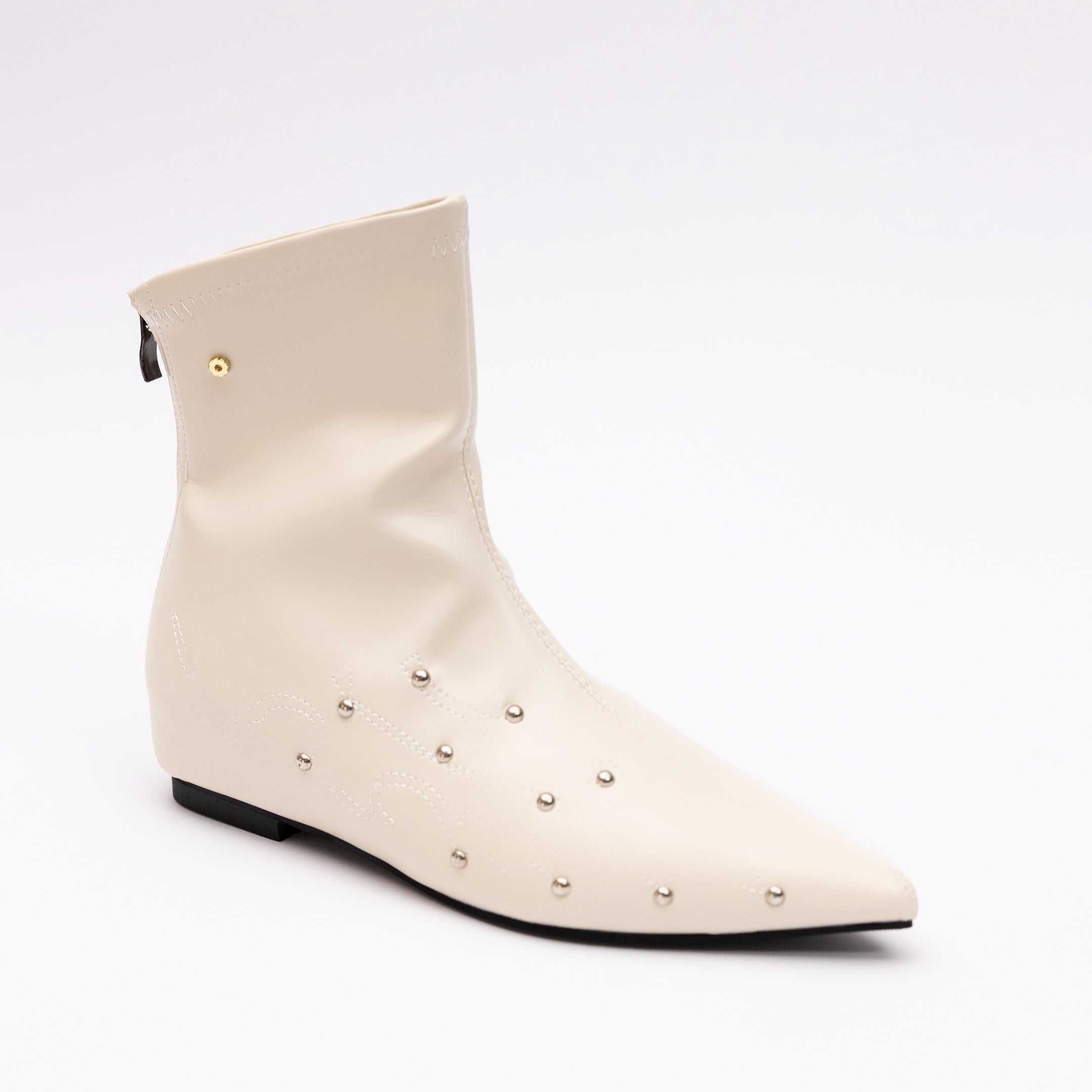 Embroidery ankle boots