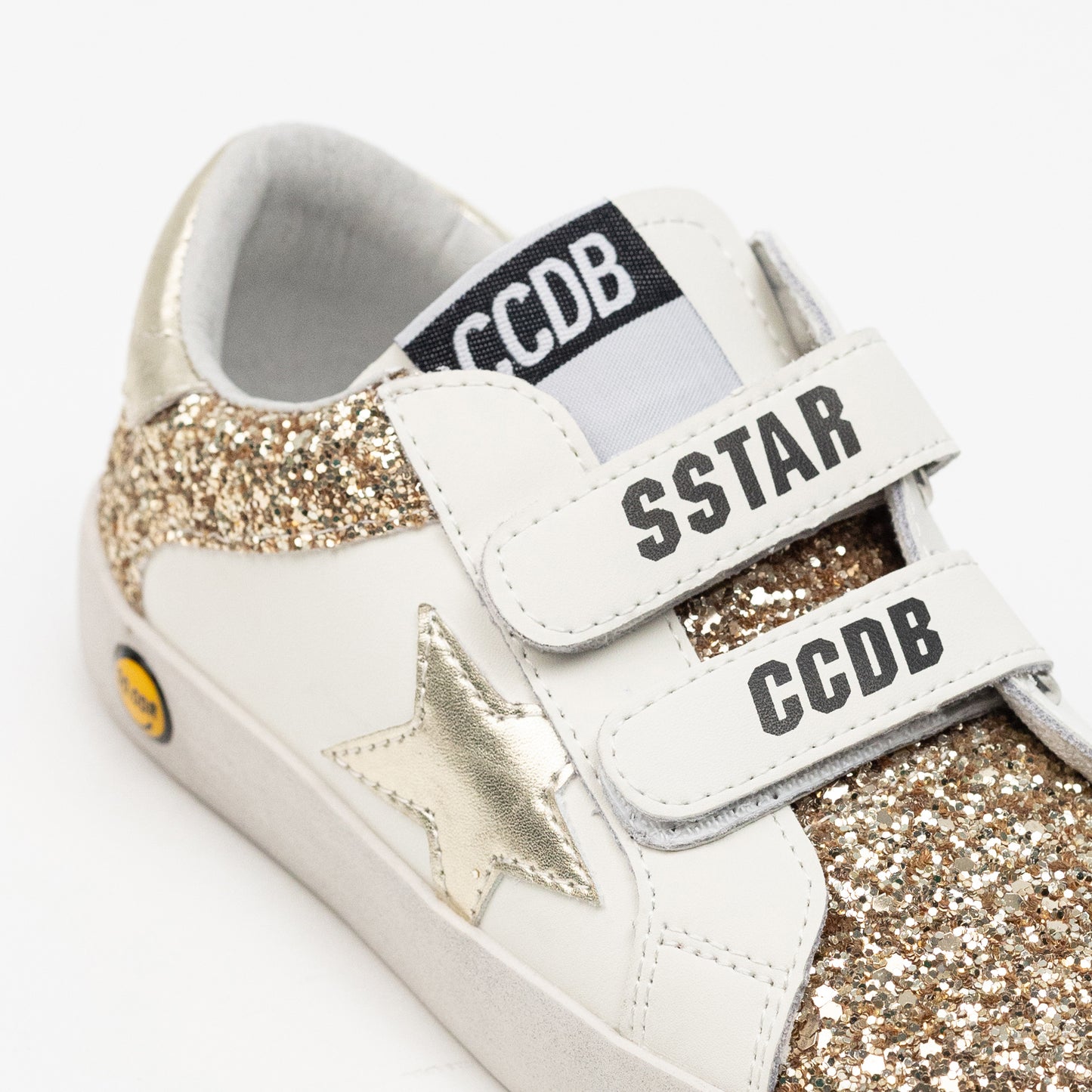 Gold Star Front Glitter