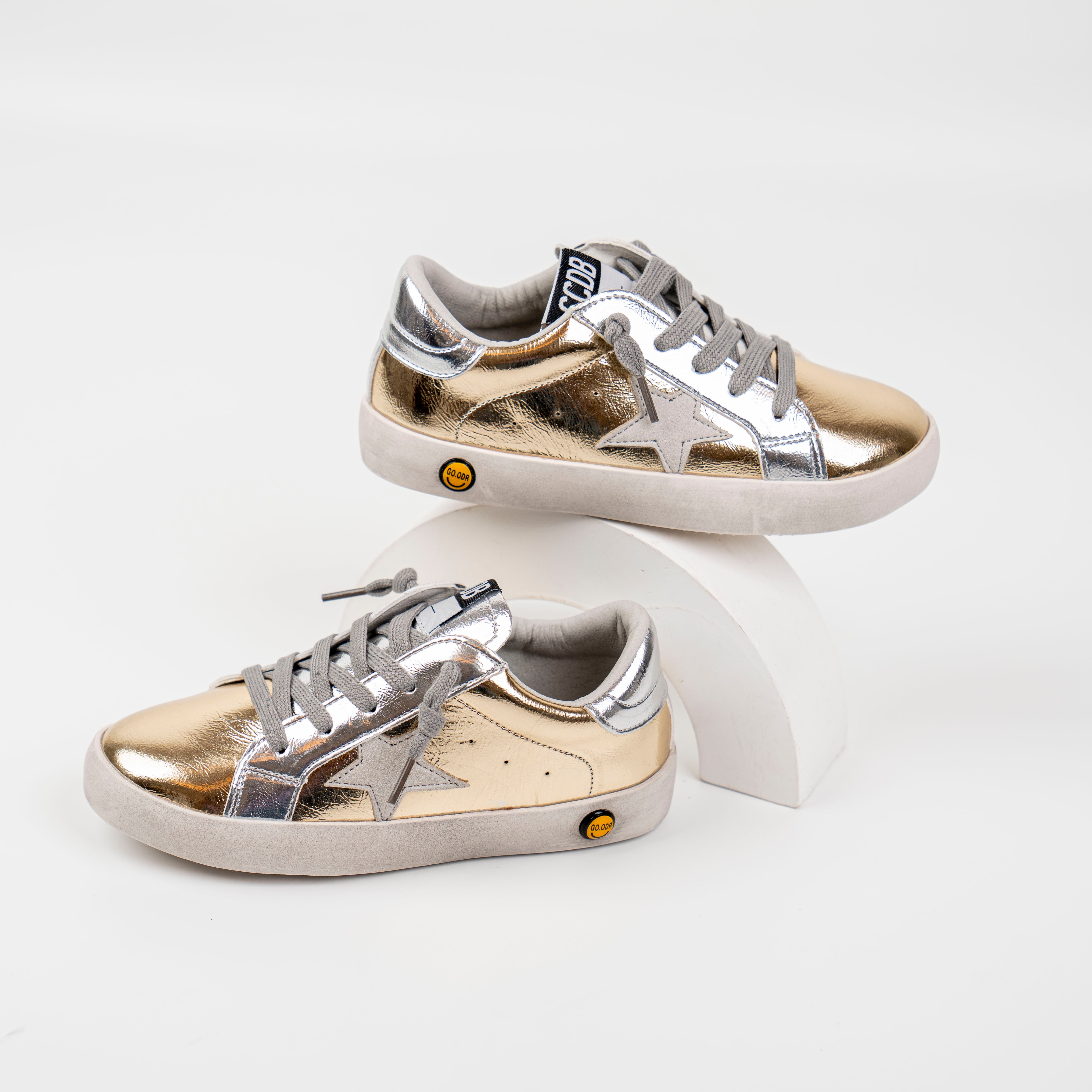 Gold Silver Thread Star