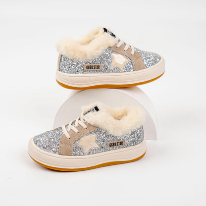 Fur Glitter Star Silver