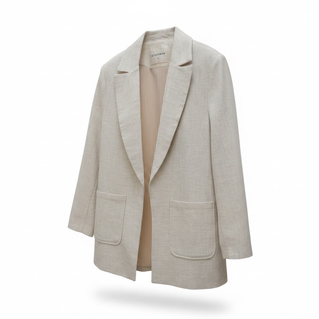 Plain Beij Blazer