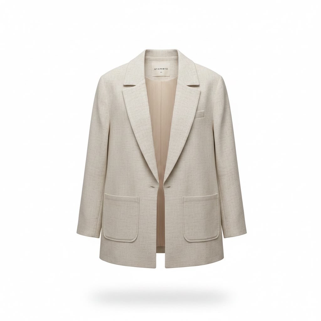 Plain Beij Blazer