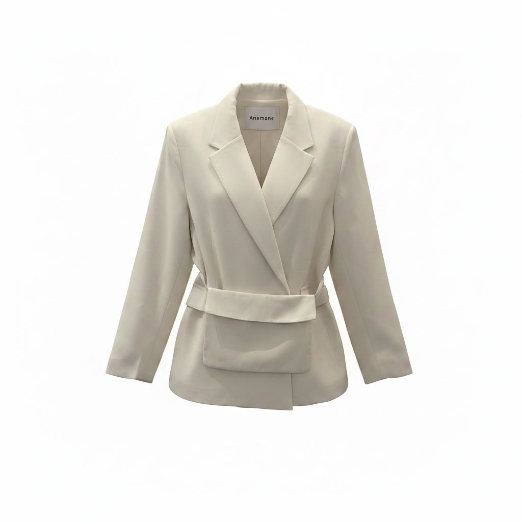 Blazer with belt bag